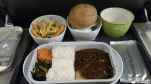 機内食 焼き魚わさび味噌添え 機内食 焼き魚わさび味噌添え
